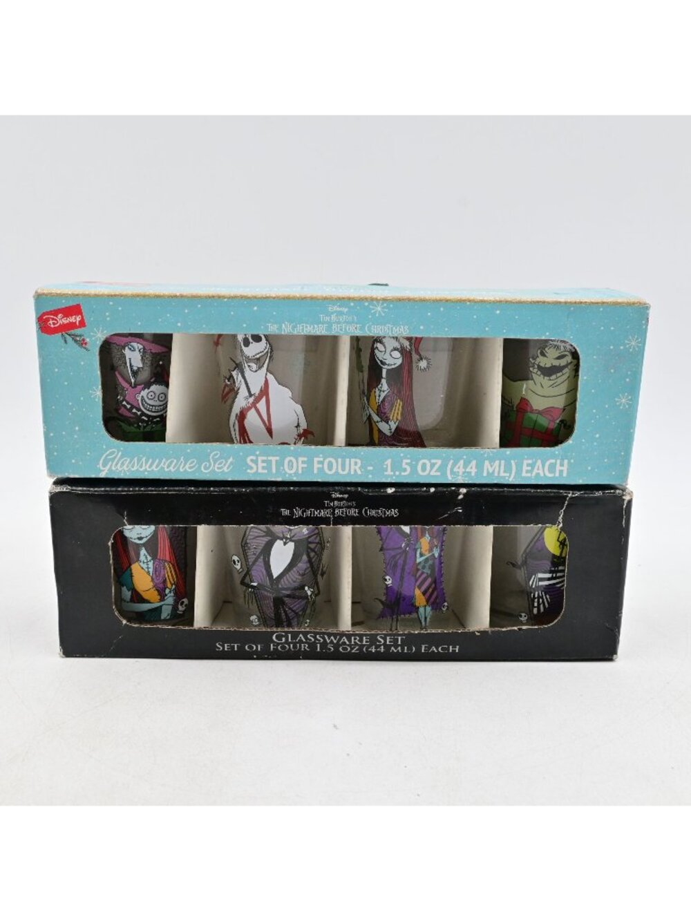 Disney The Nightmare Before Christmas Shot Glass Set Pair 8 Glasses Total